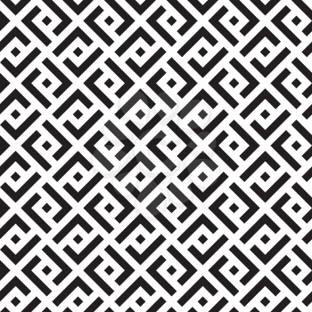 Black and white Checked gray Neutral Seamless Pattern for Modern Design in Flat Style. Monochrome Tileable Geometric Vector Background.
