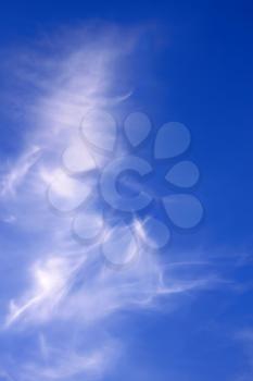 Abstract image of white clouds in blue sky