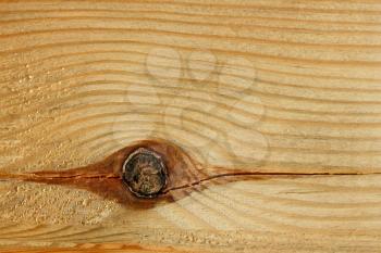 Structure of a new wooden cutting board with a knot and annual rings