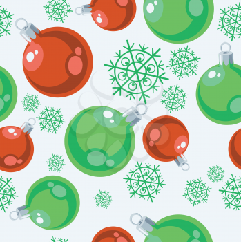 Vector. Seamless ball stocking ornament in color 77