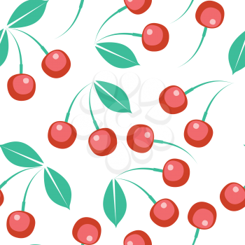 Vector. Seamless berry ornament  in color 273