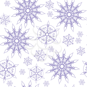 Vector. Seamless ornament snowflake  in color 460