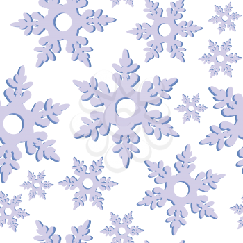 Vector. Seamless ornament snowflake  in color 474