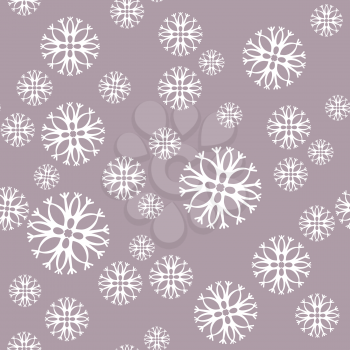 Vector. Seamless ornament snowflake  in color 477