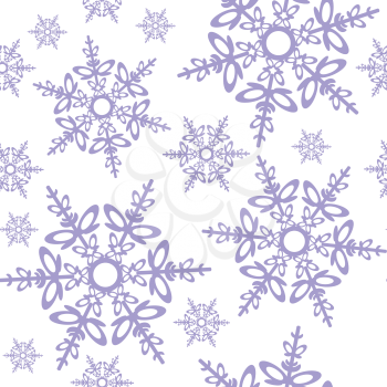 Vector. Seamless ornament snowflake  in color 478
