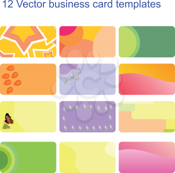 Vector. Business card set 02