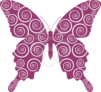 Vector. Butterfly curl 03