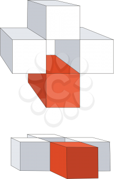 3d cubes in color 12