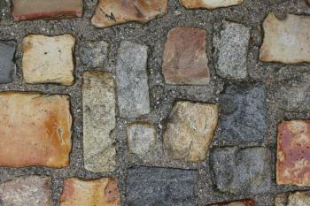 Cobblestone tiled road texture 7699