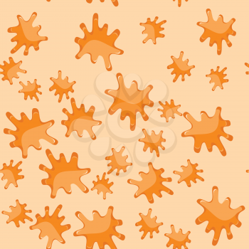 Orange blot cartoon seamless texture 619