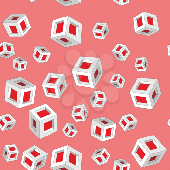 Isometric cubes seamles texture 659
