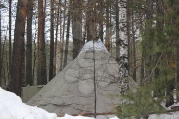A yurt in the winter park 30433