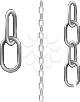 Chain Illustration isolated on white background. Vector