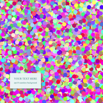 Abstract Colorful Seamless Confetti Pattern. Vector illustration