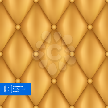 Abstract Quilted Furniture Part Background. Vector illustration