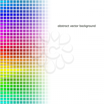 Abstract colorful squares equalizer background. Vector illustration