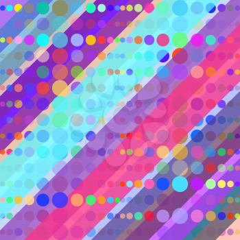 Abstract Colorful Retro Background Illustration. Vector illustration