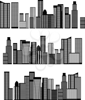 Abstract Skyline City Scape background. Vector illustration