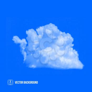 Clouds on blue sky. Vector illustration