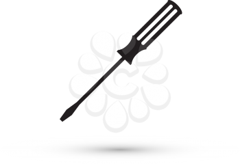 screwdriver isolated vector illustration