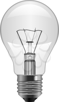 Light Bulb isolated on white. Vector illustration