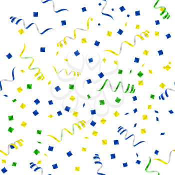 Party streamers pattern. Seamless. Vector. Illustration Design elements