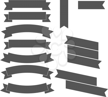 Set of Ribbons Design elements. Vector illustration