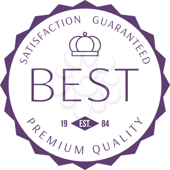 Premium quality labels and badges vector illustration