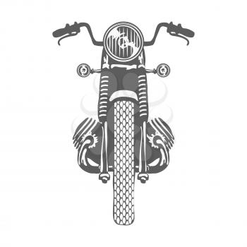Hand Drawn Vintage Motor Bike Vector illustration