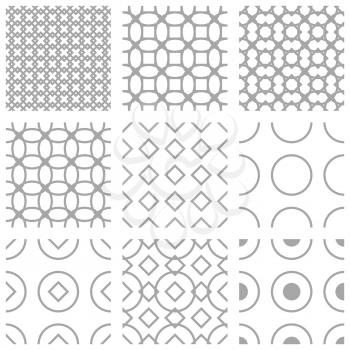 Simple geometric seampless pattern vector background illustration