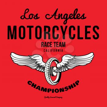 Motorcycle typography t-shirt graphics print vectors illustration