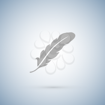 Vector Feather icons isolated on white Illustration