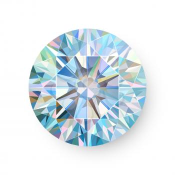 Precious Gem Isolated on White Background Vector illustration