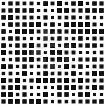 Squares Pattern. Black and White Background. Vector illustration