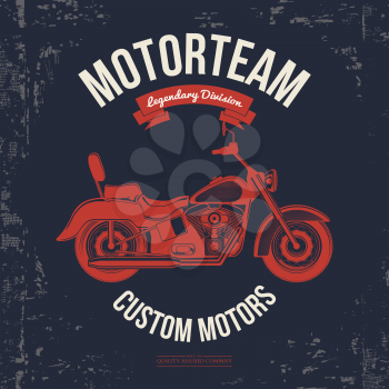 Motorcycle vintage graphics, Road Trip , t-shirt typography, Vintage. Vector Illustration