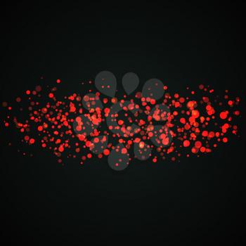 Paint Splash Spray. Abstract Blot of Dots. Explosion of Circles. Design element. Vector Illustration.