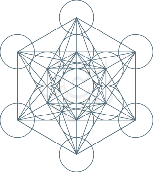 Flower of Life. Sacred Geometry. Symbol of Harmony and Balance. Vector illustration