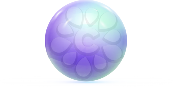 Realistic Pearl Ball or Sphere. Vector illustration