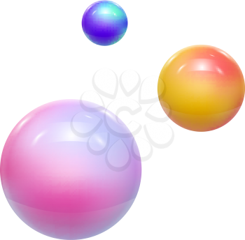 Abstract Colorful Balls or Spheres. Vector illustration