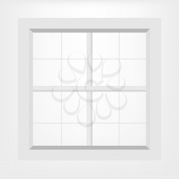 White home window with white wall image