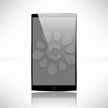 Smartphones vector mockup black and white. Can use for background frame. brochure object. web element, object for printing, app background mockup.