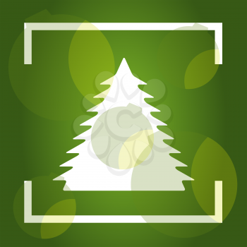 Christmas sale on green background vector illustration