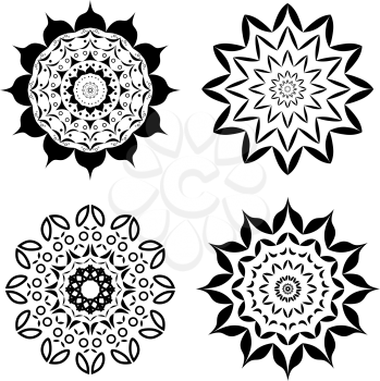 Hand drawn Mandala decorative Arabic or Indian motifs