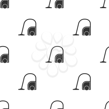 Seamless vacuum cleaner pattern on a white background
