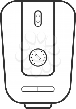 Water heater illustration on a white background
