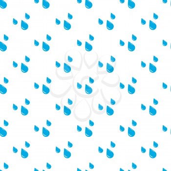 Blue Water drops bubbles seamless pattern design