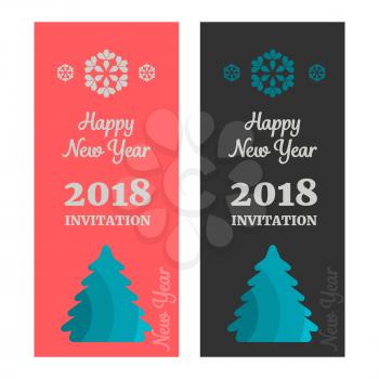 Merry Christmas invitation in vintage style