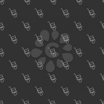 delivery seamless pattern on a black background
