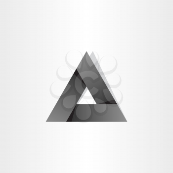 black triangle abstract geometry symbol design 