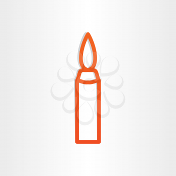 candle wax icon design element birthday symbol 